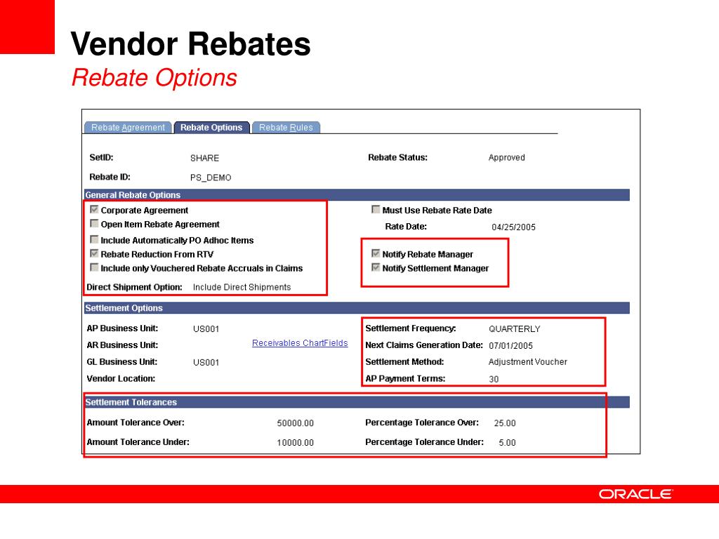 Accounting For Vendor Rebates