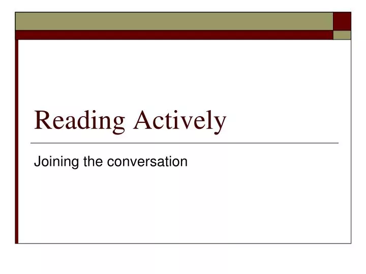 reading actively n.
