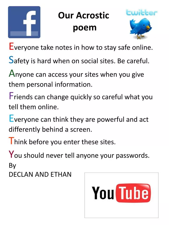 ppt our acrostic poem powerpoint presentation id 2924771