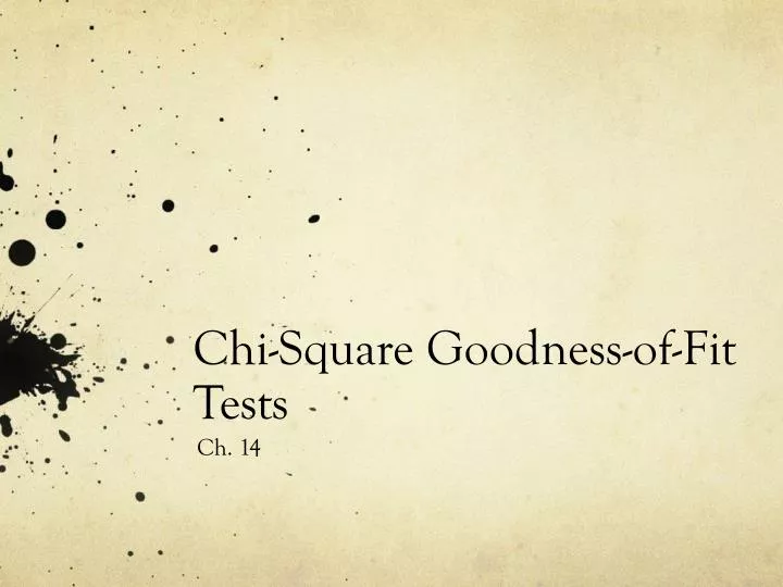 chi square goodness of fit tests n.