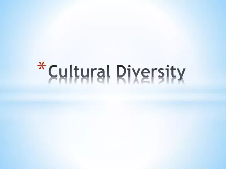 Ppt Cultural Diversity Powerpoint Presentation Free Download Id