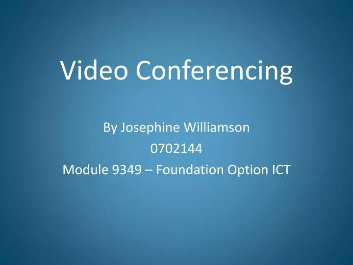 video conferencing n.