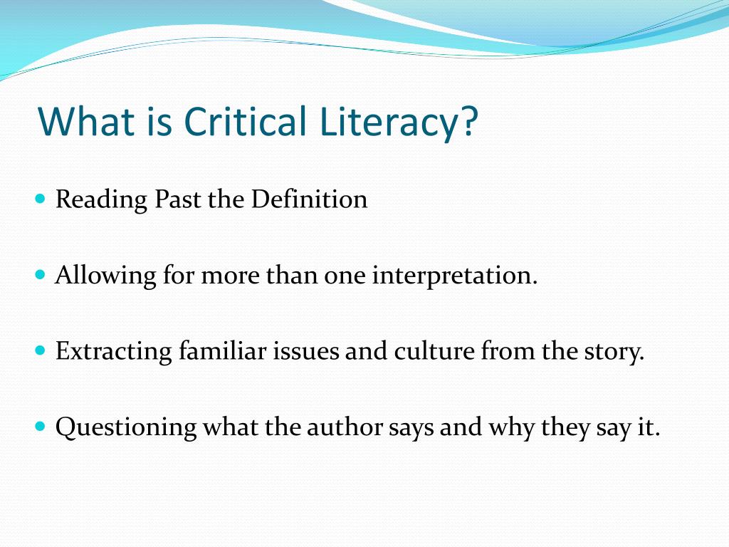 critical literacy education definition