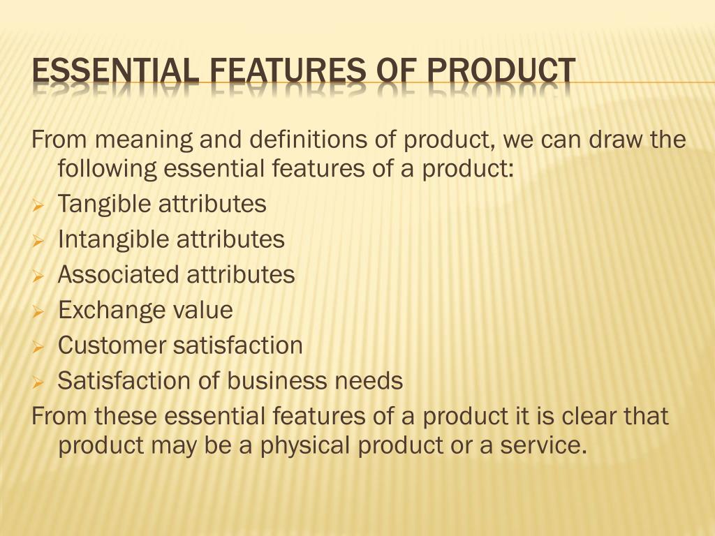 PPT Product Concept, importance & Classification PowerPoint