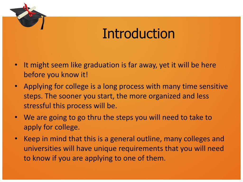 introduction for presentation in college ppt