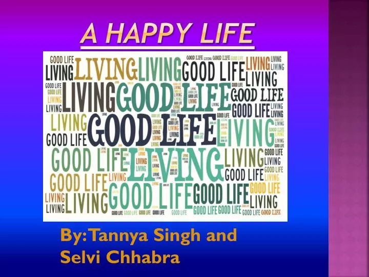 presentation about happy life