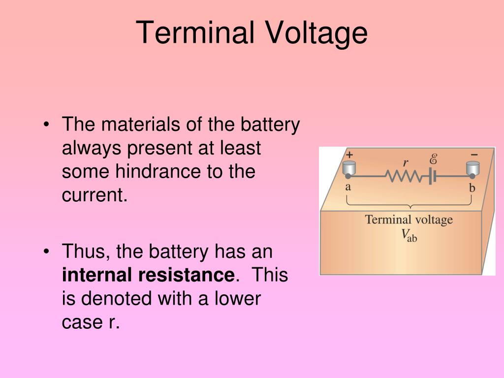Terminal voltage. Battery Terminal. Phase Terminal Voltage. Terminal as-Battery. Less Voltage.