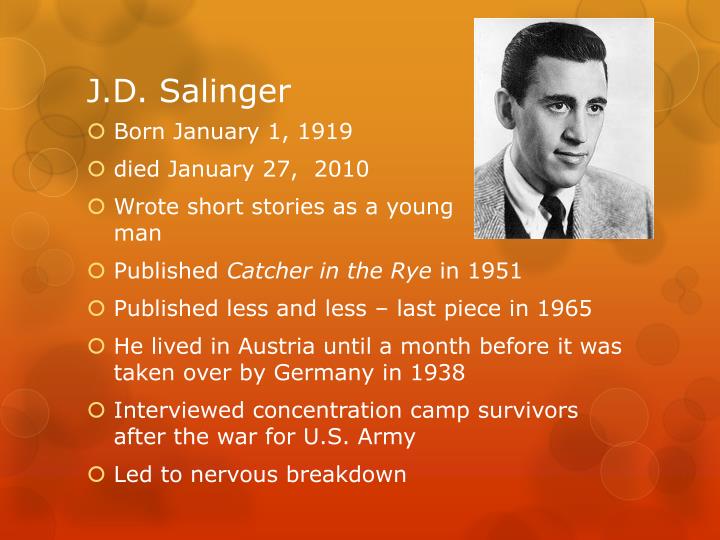 j d salinger research paper salinger v Literary essay love in the time of cholera research paper on love quiz related post of j d salinger biography essay. j d salinger research paper salinger v Literary essay love in the time of cholera research paper on love quiz related post of j d salinger biography essay.