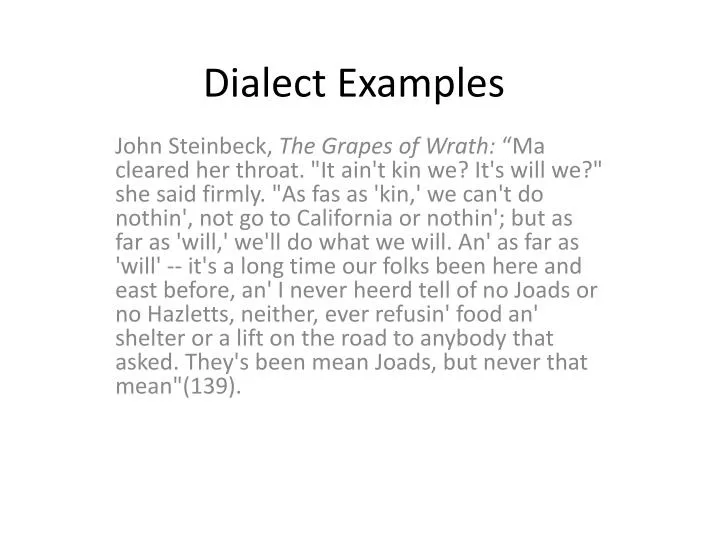 dialectic example dialectic example