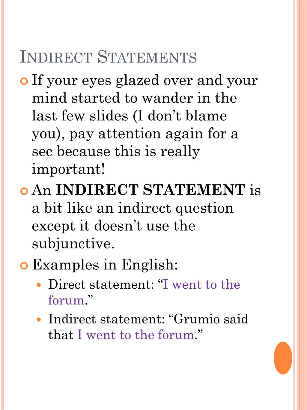 necesse est indirect statement necesse est indirect statement
