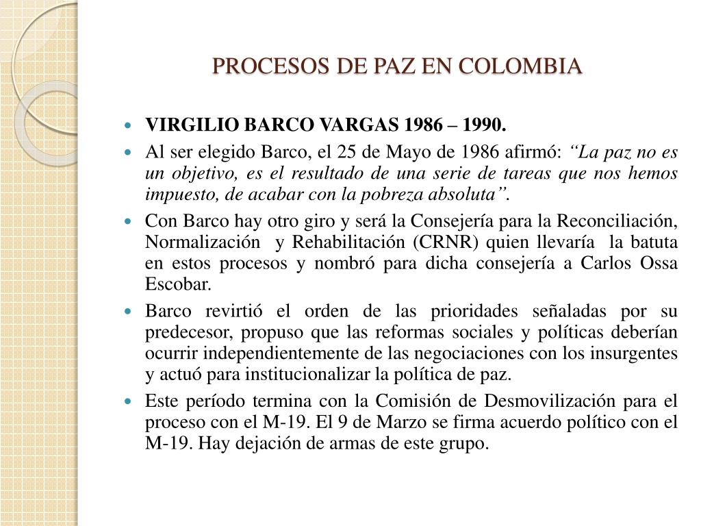 PPT - FASES DEL CONFLICTO ARMADO Y PROCESOS DE PAZ PowerPoint ...