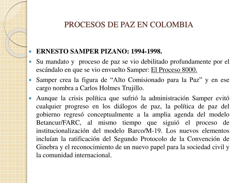 PPT - FASES DEL CONFLICTO ARMADO Y PROCESOS DE PAZ PowerPoint ...