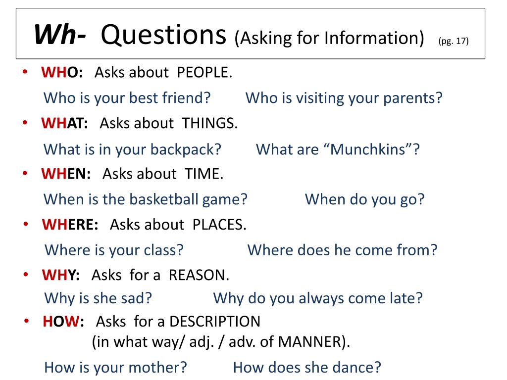 Subject object questions. WH questions презентация. Yes no questions примеры. Types of questions.