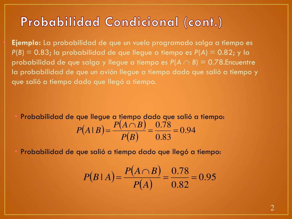 PPT - Probabilidad Condicional PowerPoint Presentation, free download -  ID:2931045