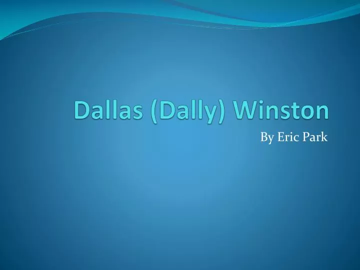 dally winston archive of our own