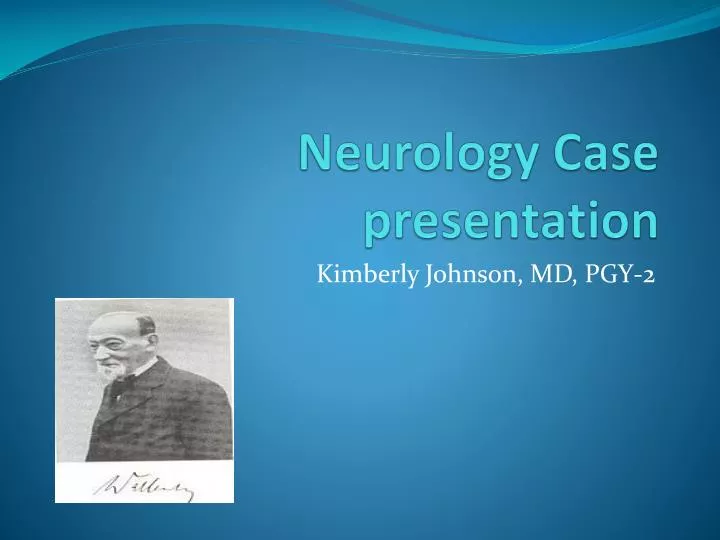 PPT Neurology Case presentation PowerPoint Presentation, free