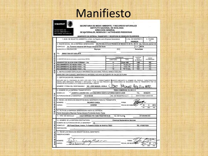 PPT - PLAN DE MANEJO DE RESIDUOS PELIGROSOS PowerPoint 