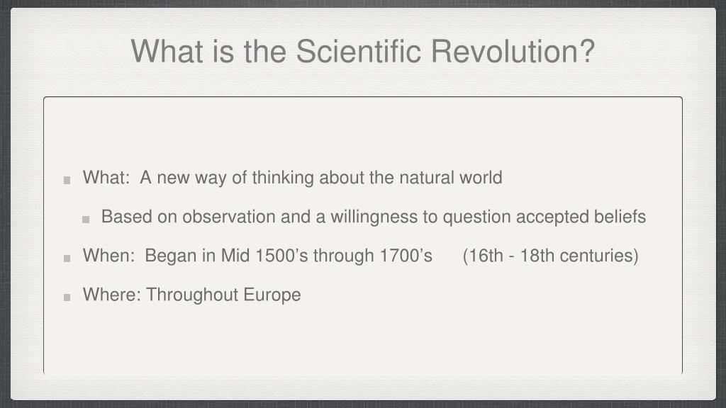 Ppt The Scientific Revolution Powerpoint Presentation Free Download Id