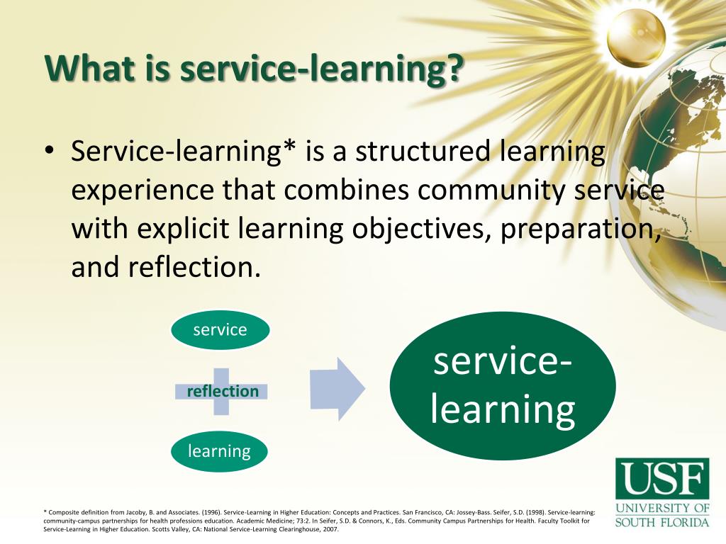 presentation on service learning