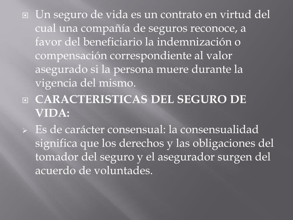 PPT - Seguros de vida PowerPoint Presentation, free download - ID:2932702