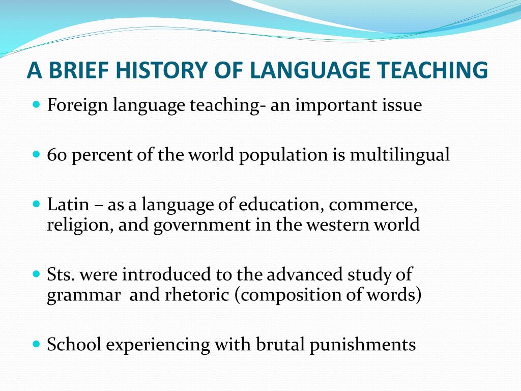 Using new methods. History of Foreign language teaching methodology. Language teaching methods. Methodology of teaching Foreign languages. Methods of teaching Foreign languages.