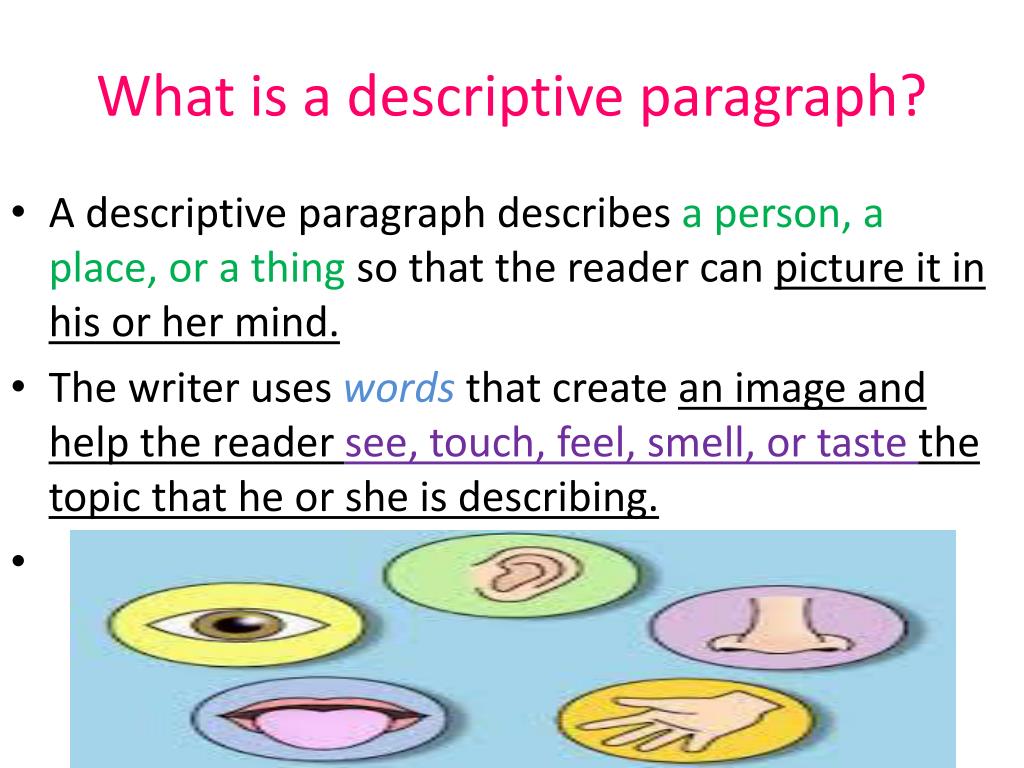 descriptive paragraph ppt