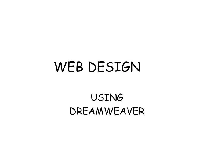 web design n.