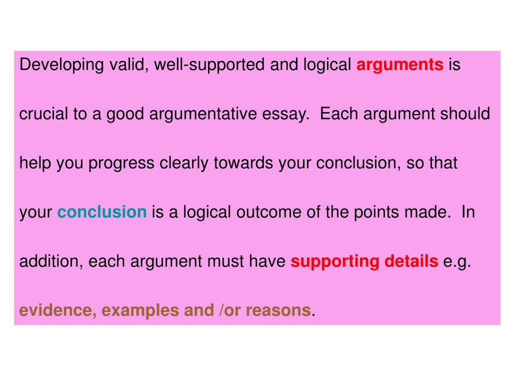 one sided argumentative essay sample