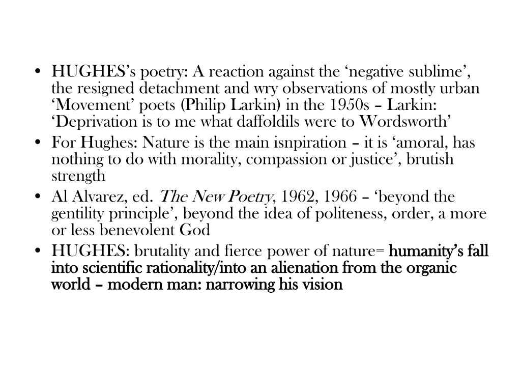 PPT - Ted Hughes Contemporary Literature in English PowerPoint ...