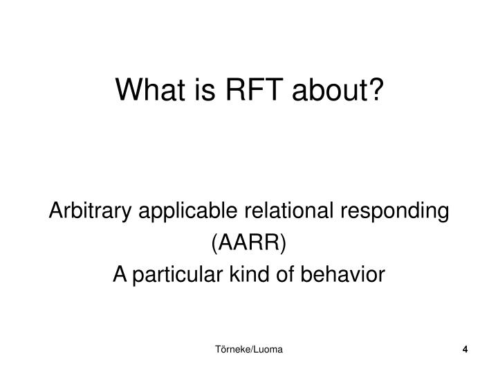 PPT - Relational Frame Theory PowerPoint Presentation - ID:2935516