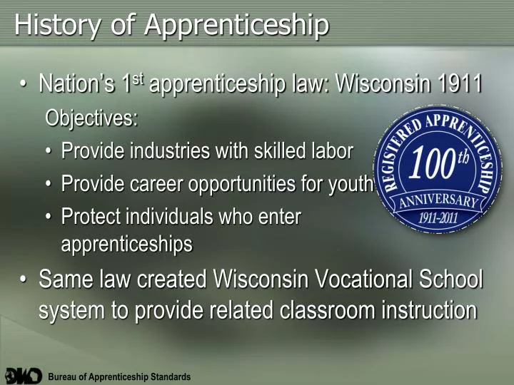 PPT History of Apprenticeship PowerPoint Presentation, free download