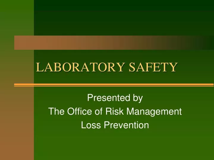 PPT - LABORATORY SAFETY PowerPoint Presentation, Free Download - ID:2935891