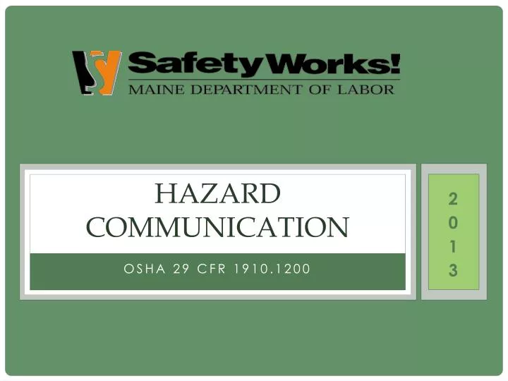 PPT - Hazard Communication PowerPoint Presentation, free download - ID ...