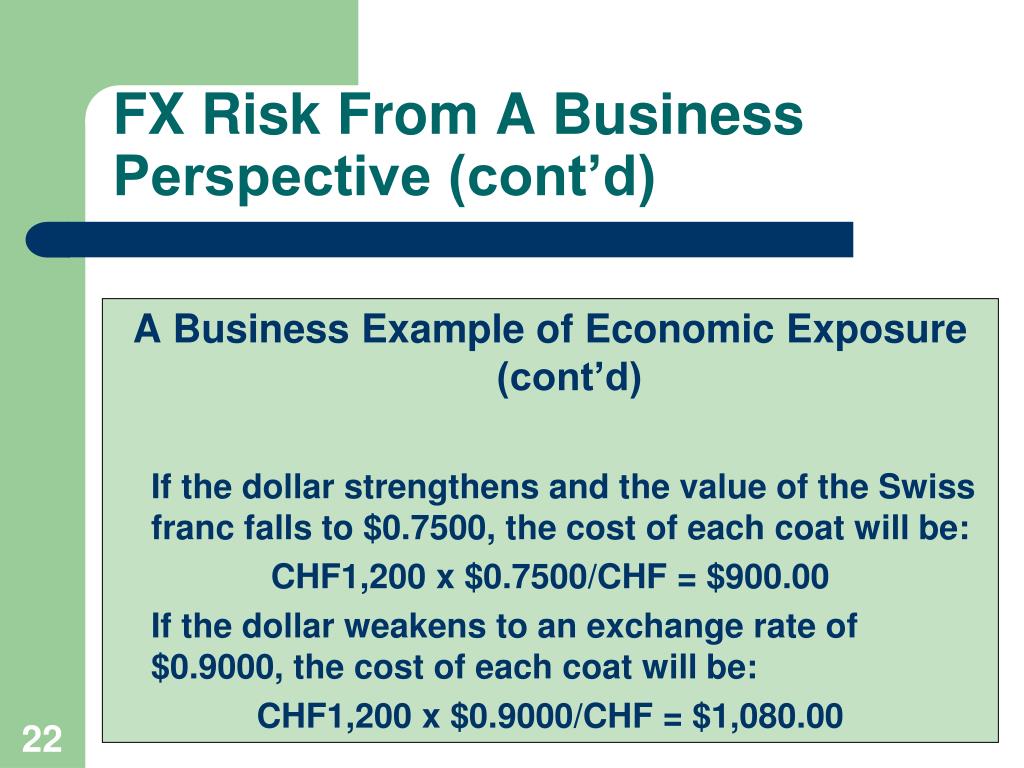 economic exposure example