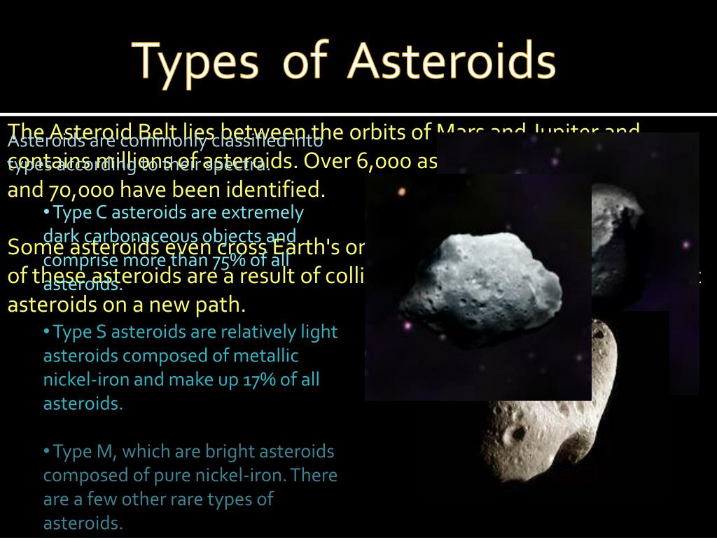 typesy asteroids typesy asteroids