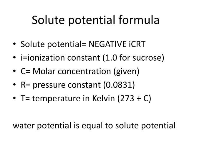 solute potential formula best photos about formula simages org water potential formula