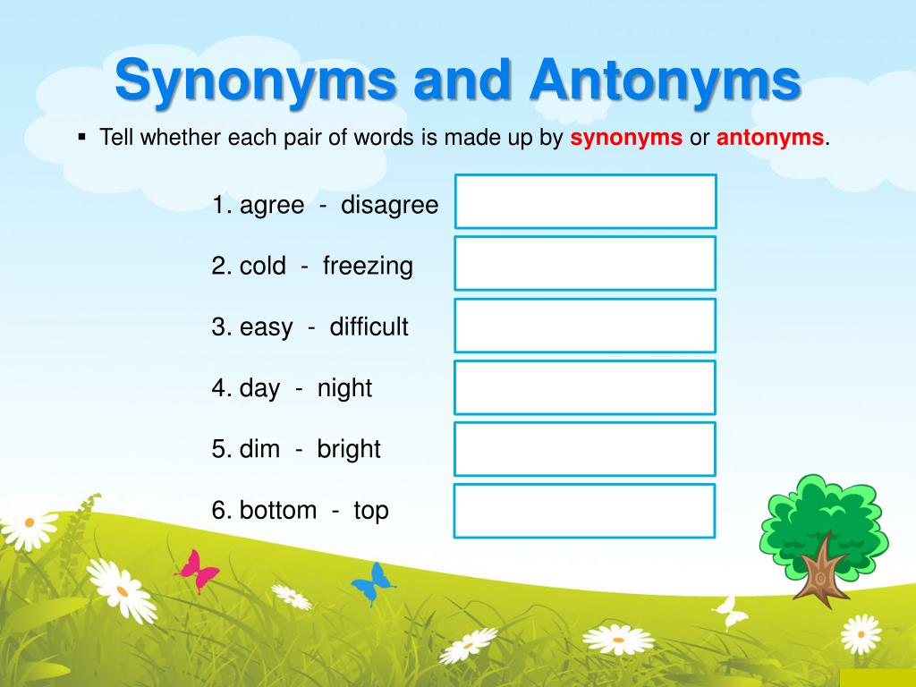 Today we will review how to determine synonyms and antonyms. - ppt download