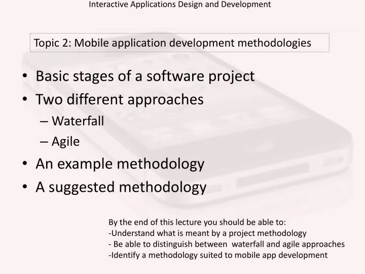 interactive applications design and development n.