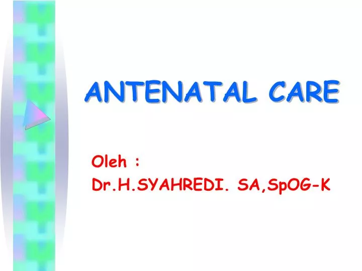 PPT - ANTENATAL CARE PowerPoint Presentation, free download - ID:2937906