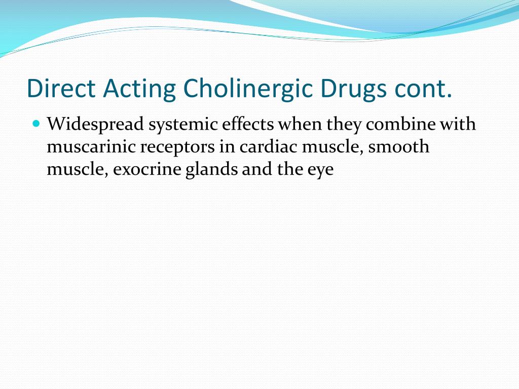 cholinergic drugs powerpoint presentation