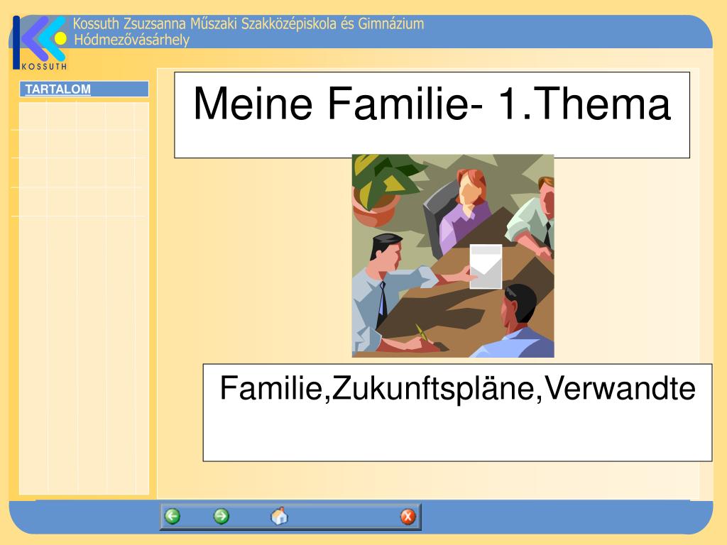 PPT - Meine Familie- 1.Thema PowerPoint Presentation, free download -  ID:2938088
