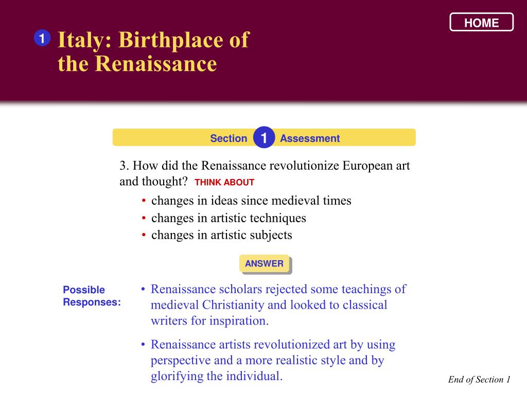 PPT European Renaissance and Reformation , 13001600