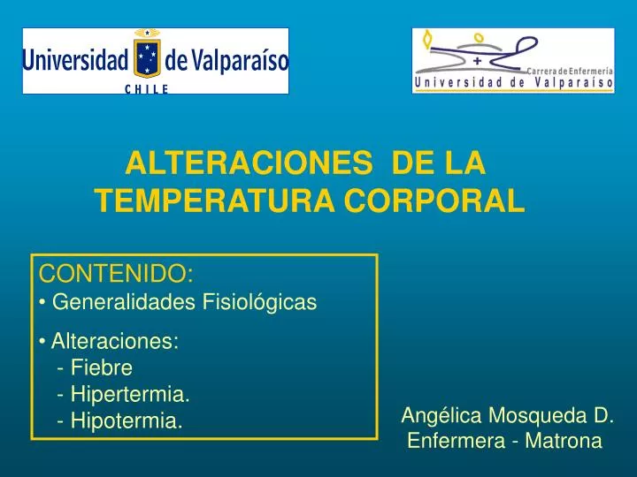 Ppt Alteraciones De La Temperatura Corporal Powerpoint Presentation Free Download Id2938904 4505