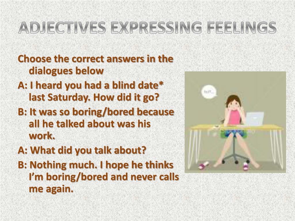 PPT ADJECTIVES EXPRESSING FEELINGS PowerPoint Presentation Free Download ID 2939185
