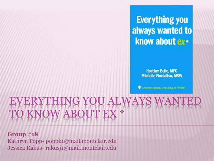 Ppt Everything You Always Wanted To Know About Ex - 