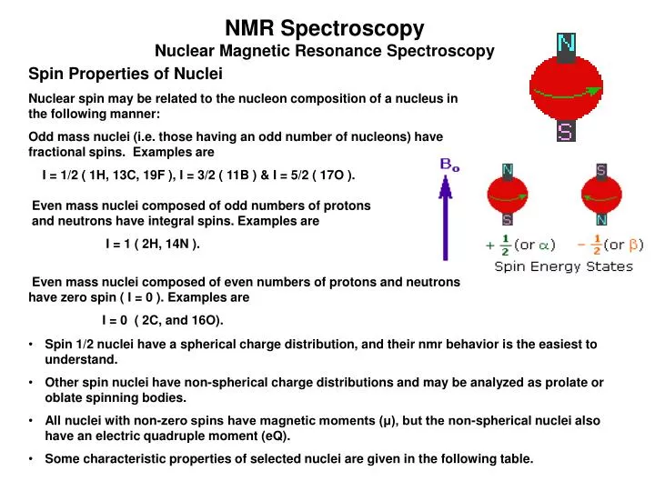 PPT Spin Properties of Nuclei PowerPoint Presentation, free download