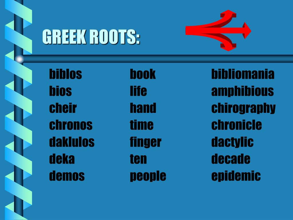 PPT LATIN AND GREEK ROOTS PowerPoint Presentation, free download ID