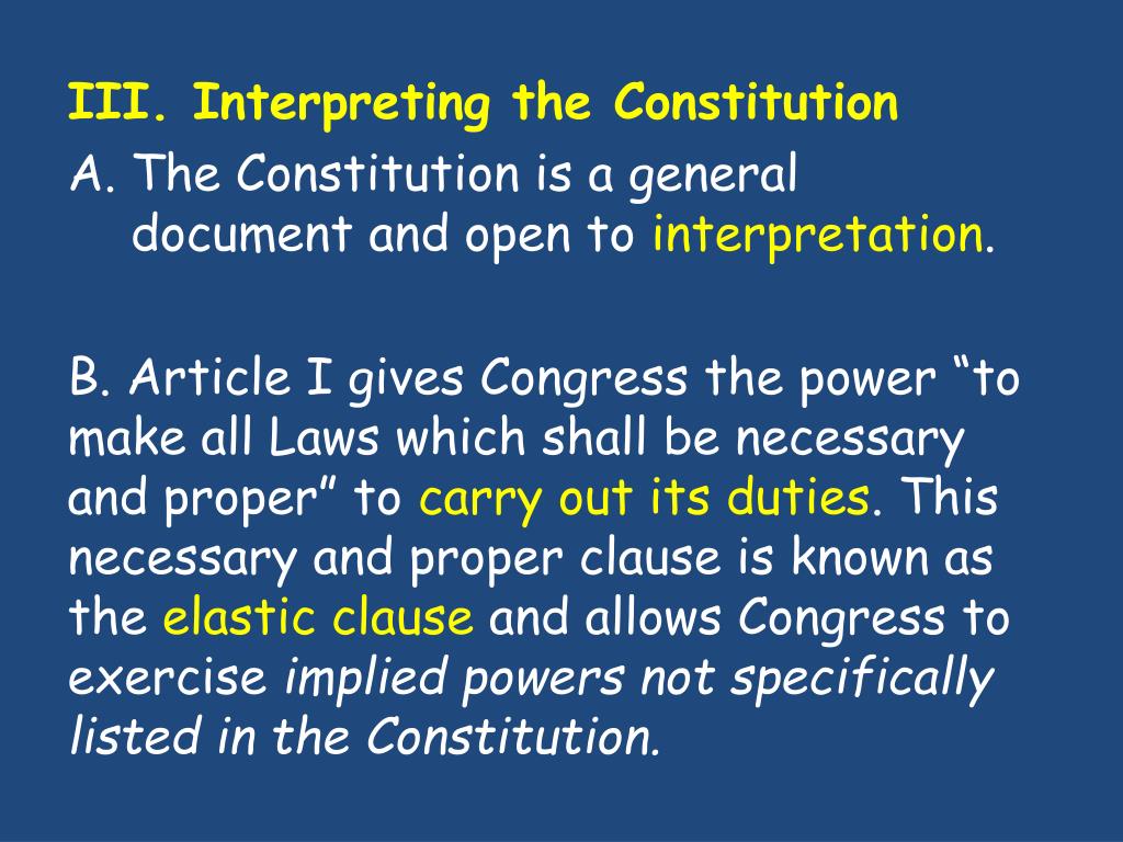 Ppt Chapter 3 The Constitution Section 3 The Structure Of The