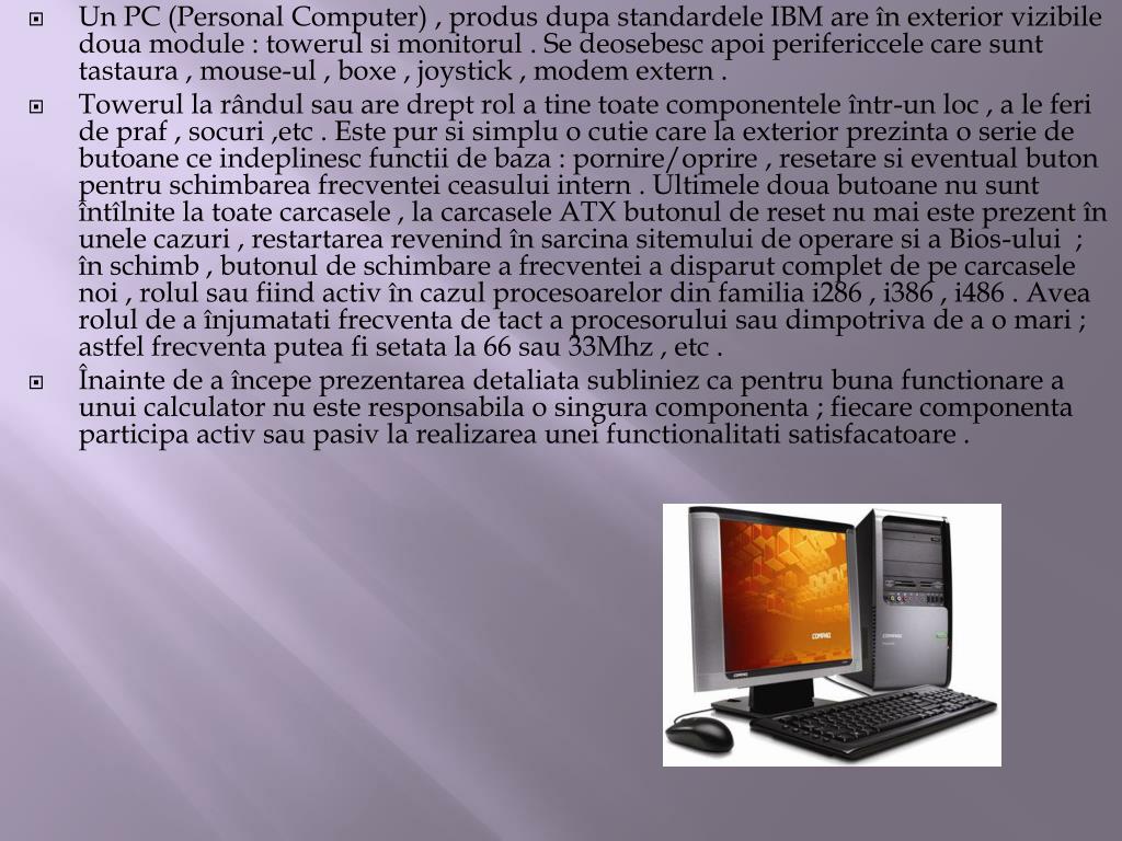 PPT - COMPONENTELE UNUI CALCULATOR PowerPoint Presentation, free download -  ID:2940182