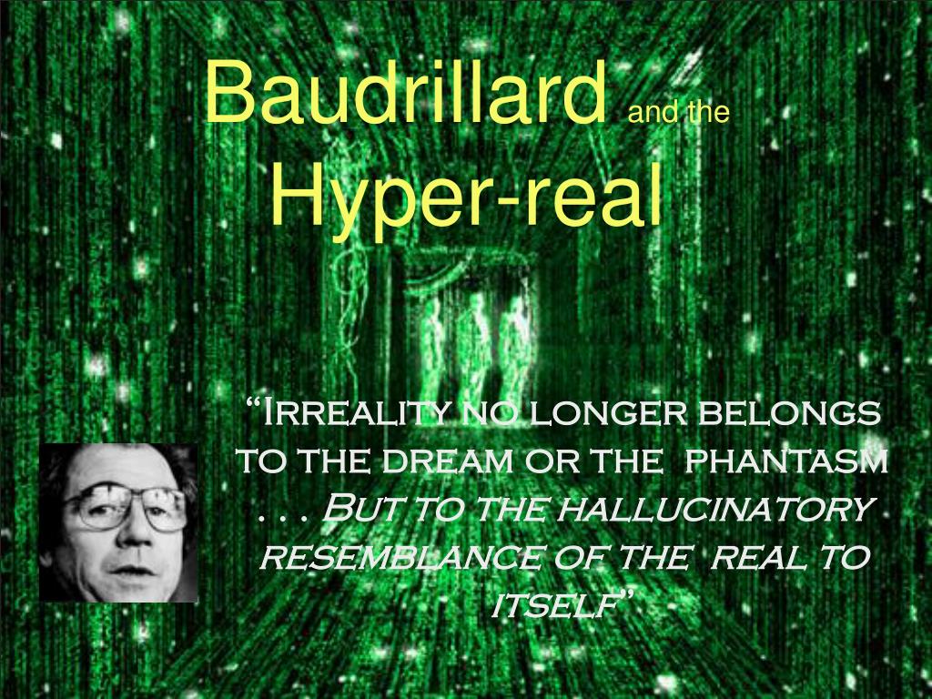 Challenging Simulacra and Simulation: Baudrillard in The Matrix. - ppt  download